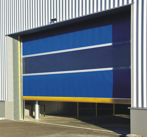 High Speed PVC Roll Up Rapid Shutter Door 304 Material stainless steel Operasi manual Isolasi