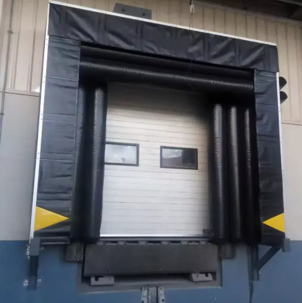 Industrial Soft Side Mechanical Durable Fabric PVC Customized Color Adjustable Loading System Dock Door Shelter untuk truk