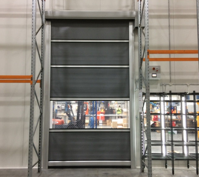 Panjang tahan lama modern kecepatan tinggi PVC Roll Up Rapid Shutter Pintu 304 Material stainless steel penyimpanan otomatis Pvc frozen cooler Pintu