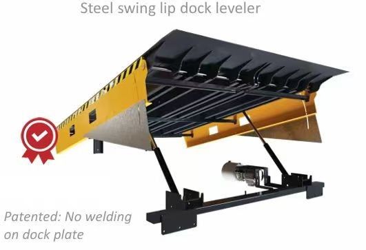 Dock Door Levelers Workshop Automatic Dock Plate 25000-40000LBS Desain Aman Pengendalian Pedal Kaki