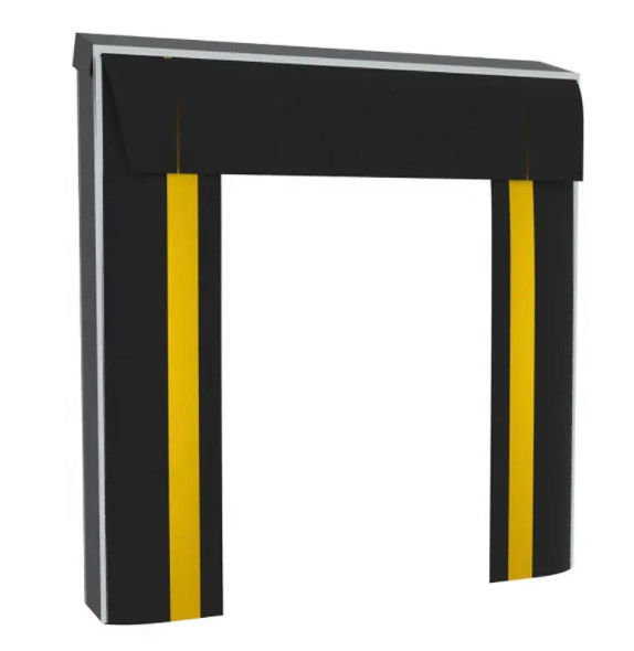 Low Maintenance PVC Plastic Rubber Adjustable Loading System Dock Door Shelter untuk kenyamanan loading
