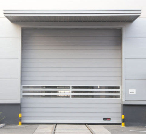 Efisiensi Keamanan Efisiensi Ketahanan angin ≤2.0KN/m2 Kecepatan pembukaan 0.8m/s Aluminium Transparent High Speed Spiral Door