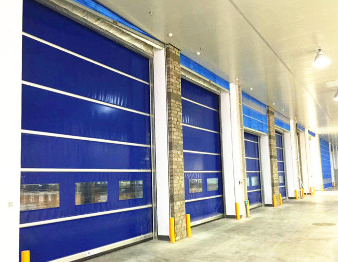 Customized High Speed PVC Roll Up Rapid Shutter Pintu 304 Baja tahan karat Dengan Isolasi