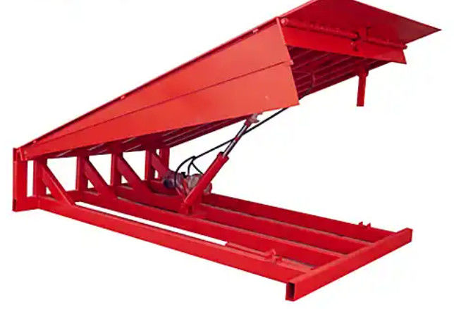 Rantai Keamanan Lokakarya Dock Plate Otomatis Dock Door Levelers 25000-40000LBS Desain Aman Untuk Pemuatan