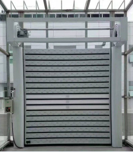 Efisiensi Keamanan Kombinasi Aluminium Transparent High Speed Spiral Door dengan sensor fotoelektrik