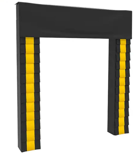 PVC Sponge High Sealing Fleksibel Loading Unloading Customized Color Adjustable Loading System Dock Door Shelter Untuk Loading Berat