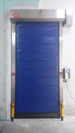 Disesuaikan High Speed PVC Roll Up Rapid Shutter Pintu 304 bahan stainless steel untuk meningkatkan kinerja bisnis pintu ritsleting