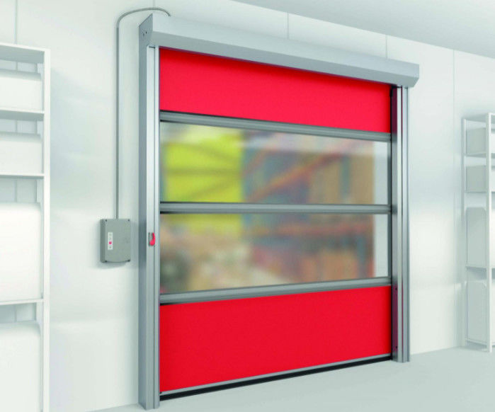 Papan penyimpanan anti debu industri Rolling PVC High Speed Pintu Roller High Speed Shutter Gate