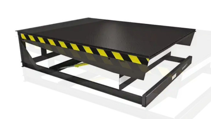 Perata Rata Dock Mekanik Lapis Bubuk Hidrolik Bengkel Pelat Dock Otomatis 25000-40000LBS Desain Aman