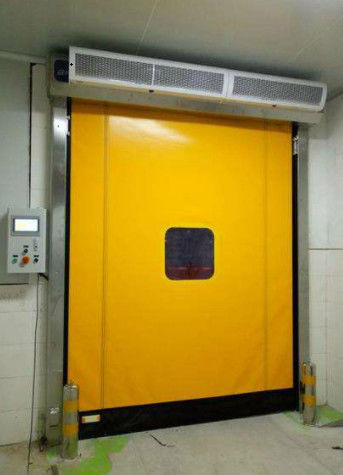 Pintu Ritsleting Roller Cepat PVC Kecepatan Tinggi Penyimpanan Dingin Pintu 304 Bahan Stainless Steel Isolasi Ya dan Manual/Otomatis