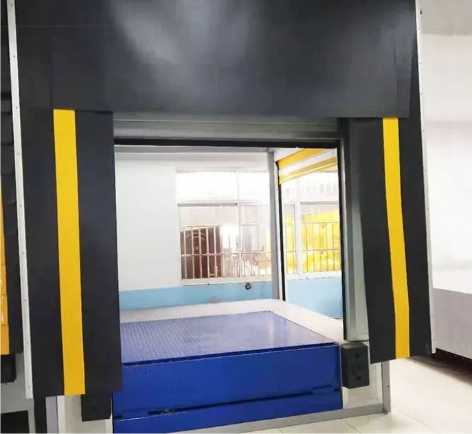 OEM Grosir Gaya Industri Outdoor Waterproof Pertahankan cuaca yang sangat baik Industrial Adjustable Inflatable Insulated Airtight Sealed Dock Shelter Fleksibel dan tahan lama
