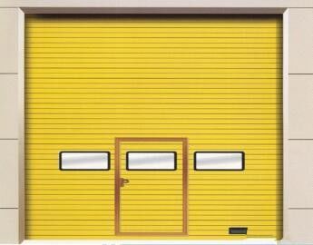 Maksimum 6500mm Lebar Industrial Overhead Sectional Doors Sectional Garage Door