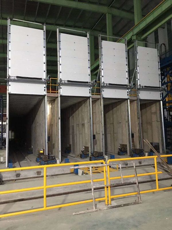 Panel Sandwich Pintu Bagian Industri Overhead 5.0`6.0mm Dengan Permukaan Traeting